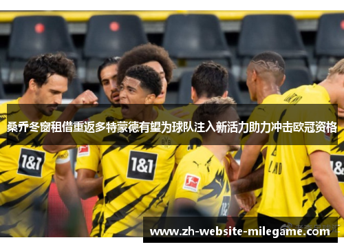 桑乔冬窗租借重返多特蒙德有望为球队注入新活力助力冲击欧冠资格